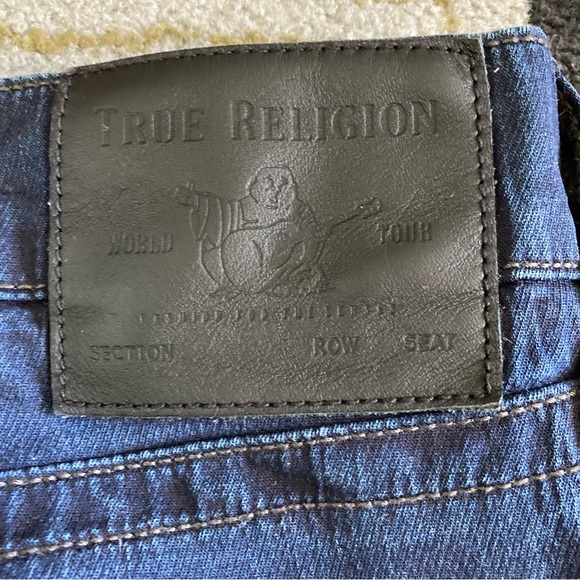True Religion Marco No Flap SE Relective Relaxed Taper Jeans Men's Size 34x30 - Picture 7 of 15